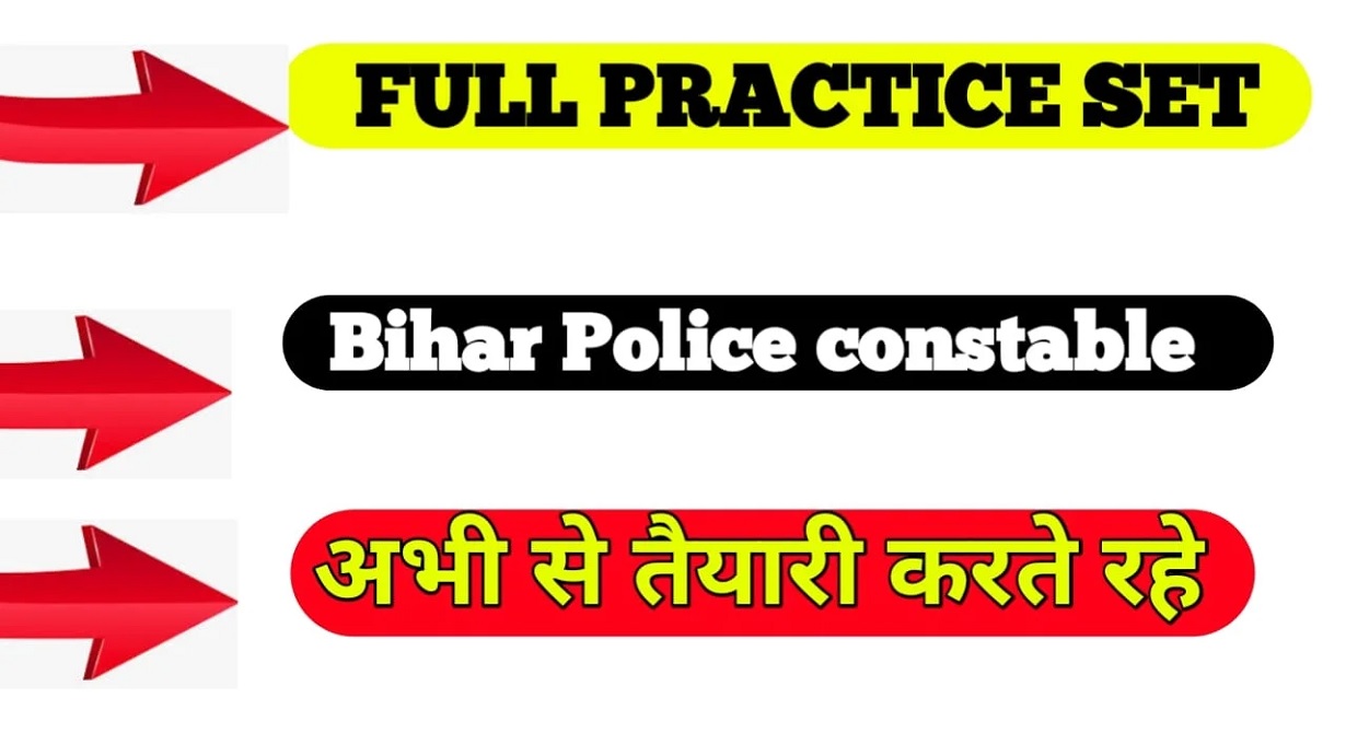 CSBC Bihar Police Constable Practice Set In Hindi PDF Download